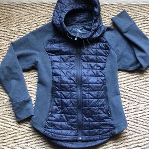 North Face EUC quilted hoodie M